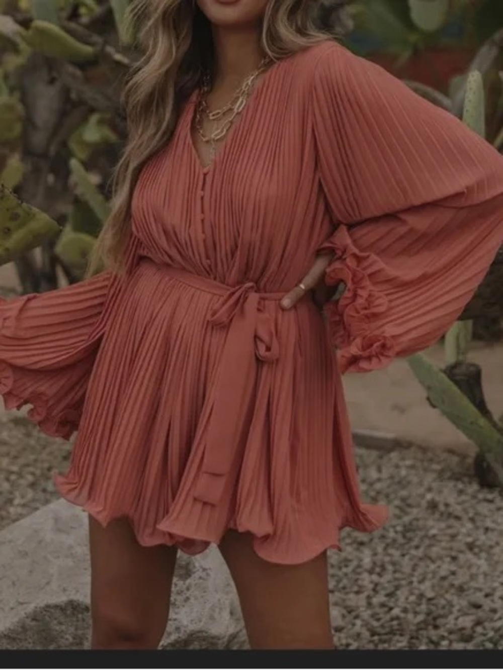 NWT Endless Rose Pleated Romper